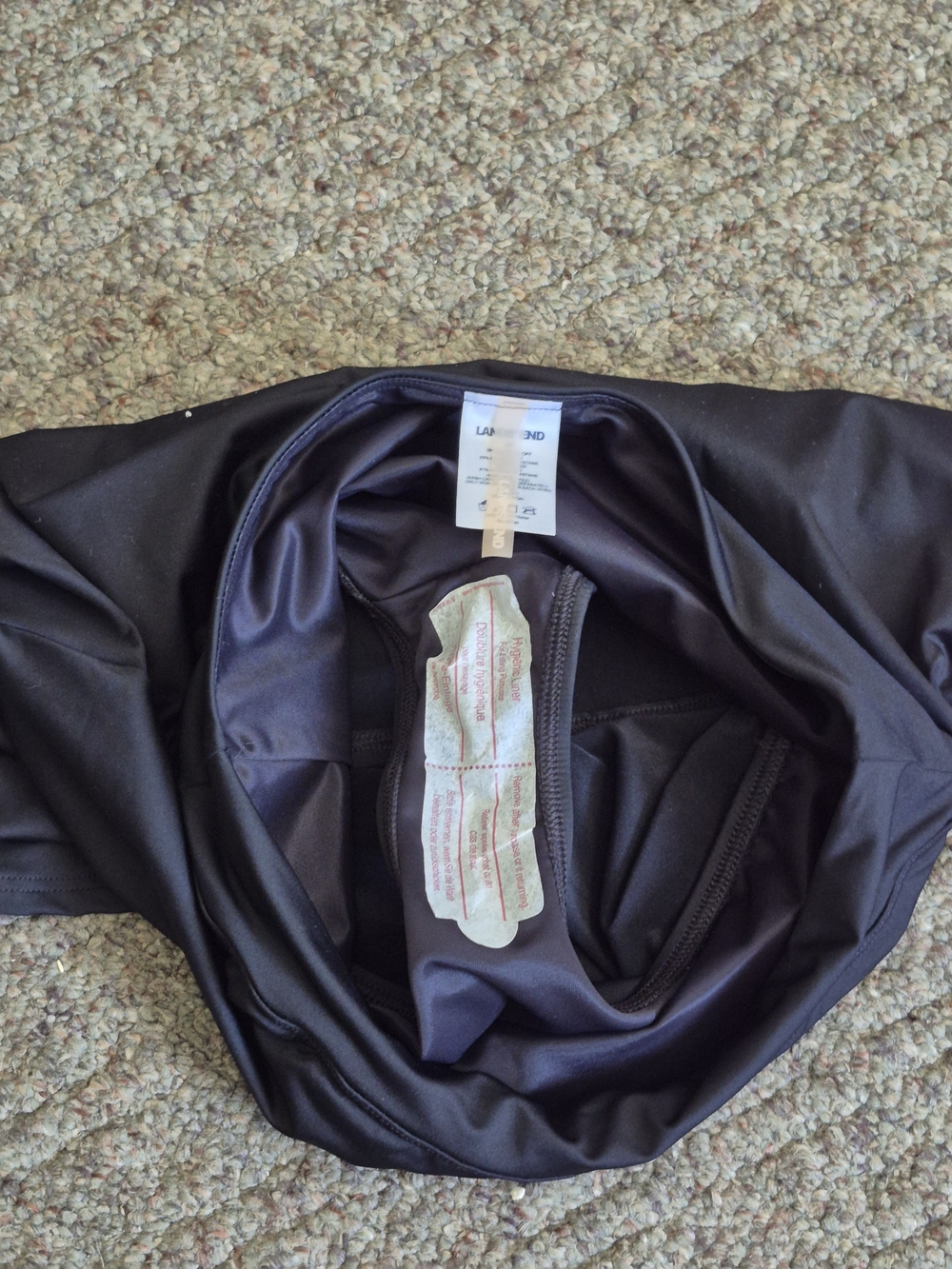 Lands' End Black Women's Swim Skirt 4P NWT - Picture 3 of 8